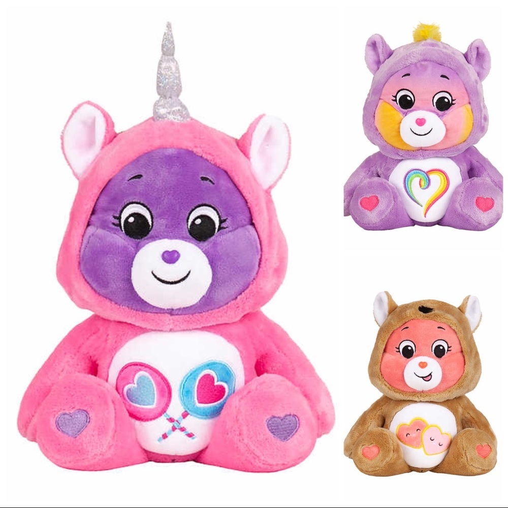 New Care Bears Limited Edition Plush Snuggle Collection Set Of 3 NIB